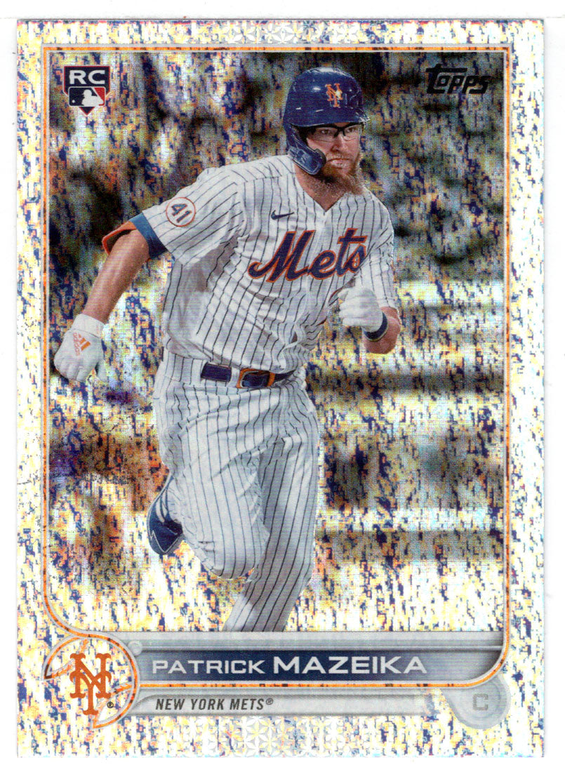Patrick Mazeika 373/390 - New York Mets - Rainbow Foil (MLB Baseball Card) 2022 Topps # 166 Mint
