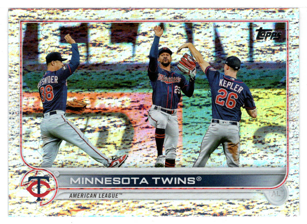 Minnesota Twins 144/390 - Team Stats - Rainbow Foil (MLB Baseball Card) 2022 Topps # 435 Mint