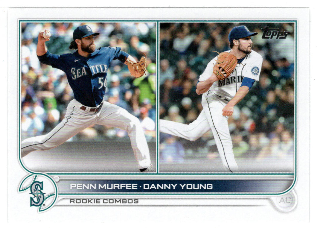 Danny Young RC - Penn Murfee RC - Seattle Mariners - Rookie Combos (MLB Baseball Card) 2022 Topps Update # US-220 Mint