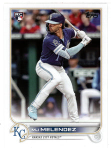 MJ Melendez RC - Kansas City Royals (MLB Baseball Card) 2022 Topps Update # US-223 Mint