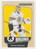 Jeremy Swayman - Boston Bruins (NHL Hockey Card) 2024-25 Parkhurst Champions # 1 Mint