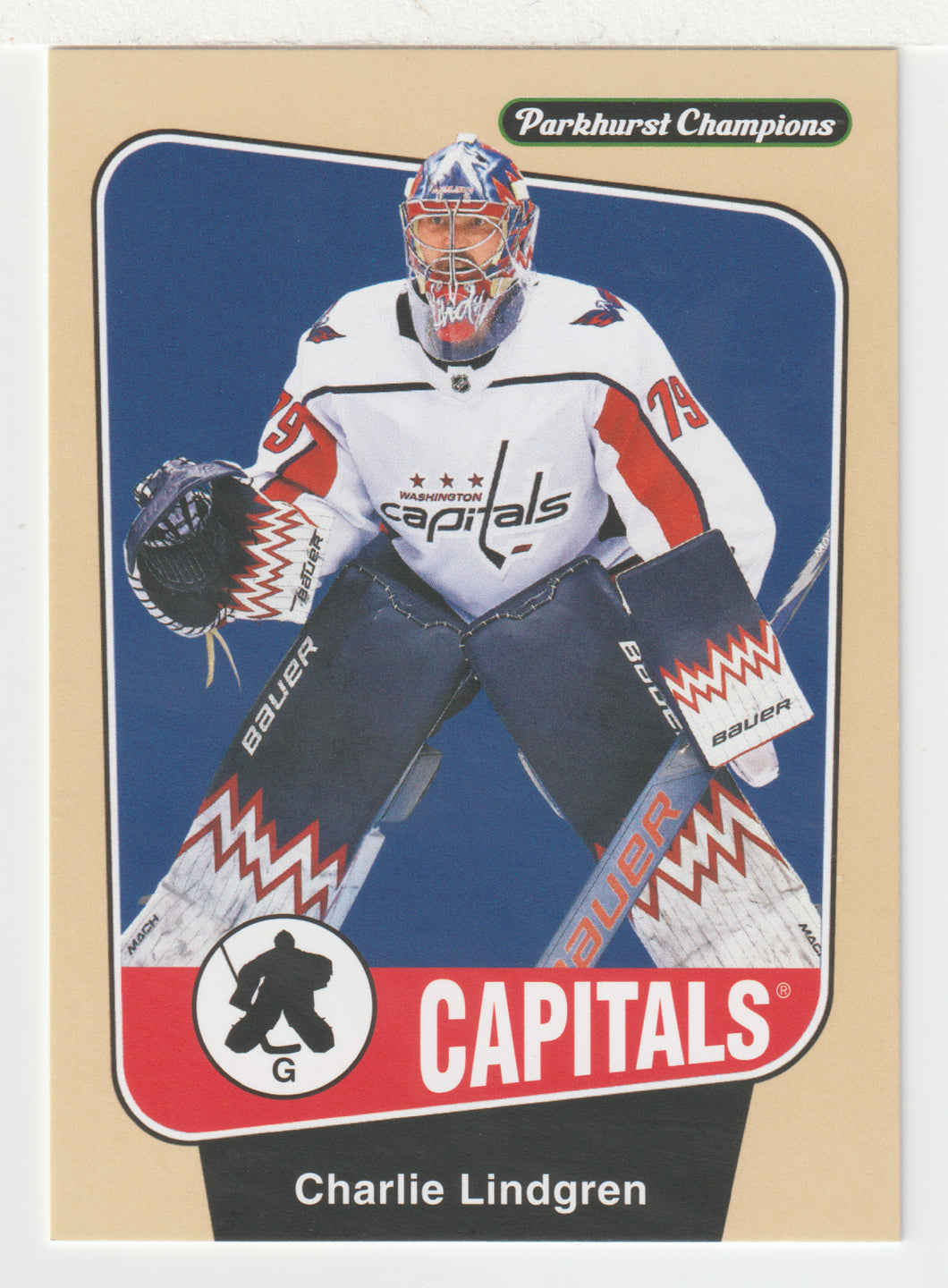 Charlie Lindgren - Washington Capitals (NHL Hockey Card) 2024-25 Parkhurst Champions # 17 Mint