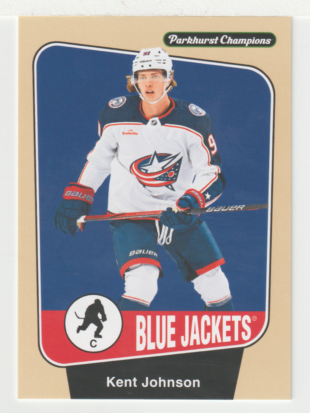 Kent Johnson - Columbus Blue Jackets (NHL Hockey Card) 2024-25 Parkhurst Champions # 25 Mint