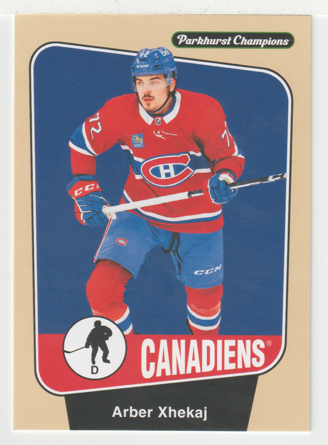 Arber Xhekaj - Montreal Canadiens (NHL Hockey Card) 2024-25 Parkhurst Champions # 27 Mint