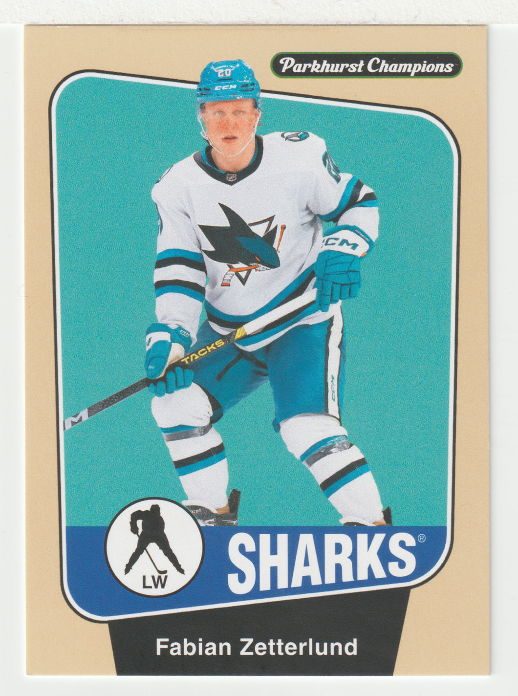 Fabian Zetterlund - San Jose Sharks (NHL Hockey Card) 2024-25 Parkhurst Champions # 31 Mint