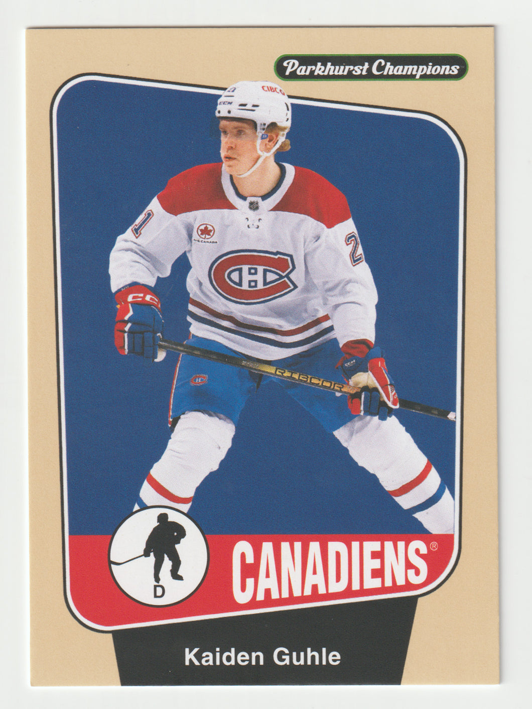 Kaiden Guhle - Montreal Canadiens (NHL Hockey Card) 2024-25 Parkhurst Champions # 48 Mint