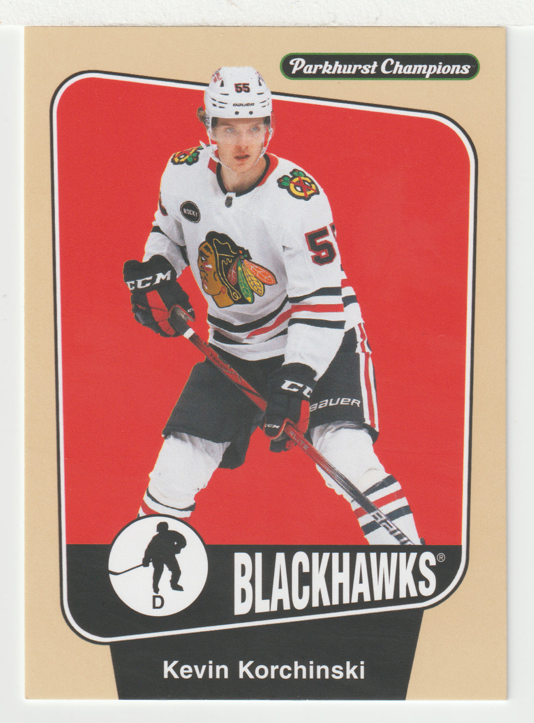 Kevin Korchinski - Chicago Blackhawks (NHL Hockey Card) 2024-25 Parkhurst Champions # 55 Mint