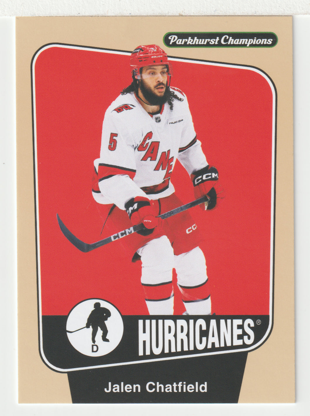 Jalen Chatfield - Carolina Hurricanes (NHL Hockey Card) 2024-25 Parkhurst Champions # 100 Mint