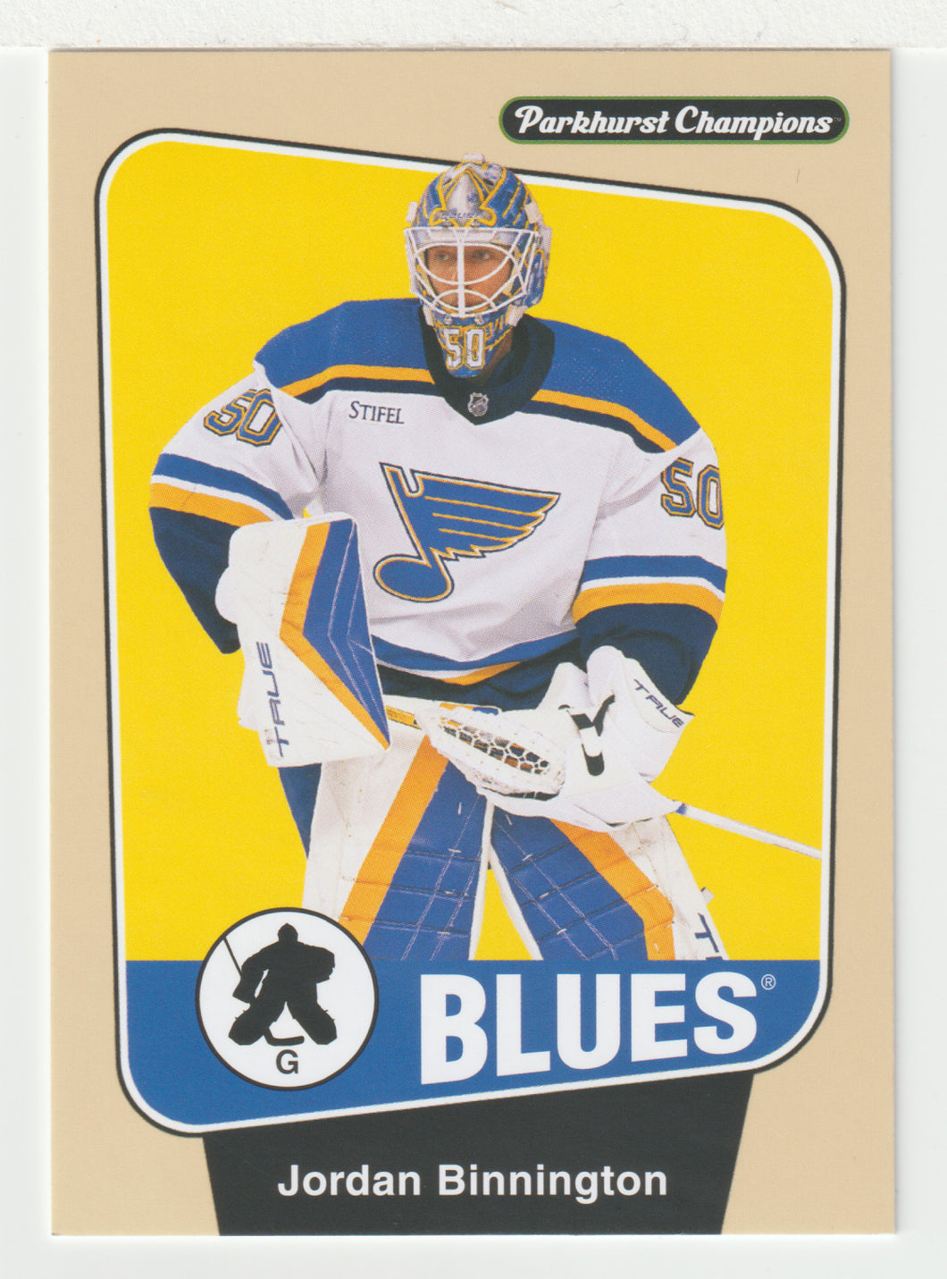 Jordan Binnington - St. Louis Blues (NHL Hockey Card) 2024-25 Parkhurst Champions # 105 Mint