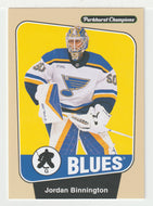 Jordan Binnington - St. Louis Blues (NHL Hockey Card) 2024-25 Parkhurst Champions # 105 Mint