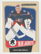 Elvis Merzlikins - Columbus Blue Jackets (NHL Hockey Card) 2024-25 Parkhurst Champions # 158 Mint