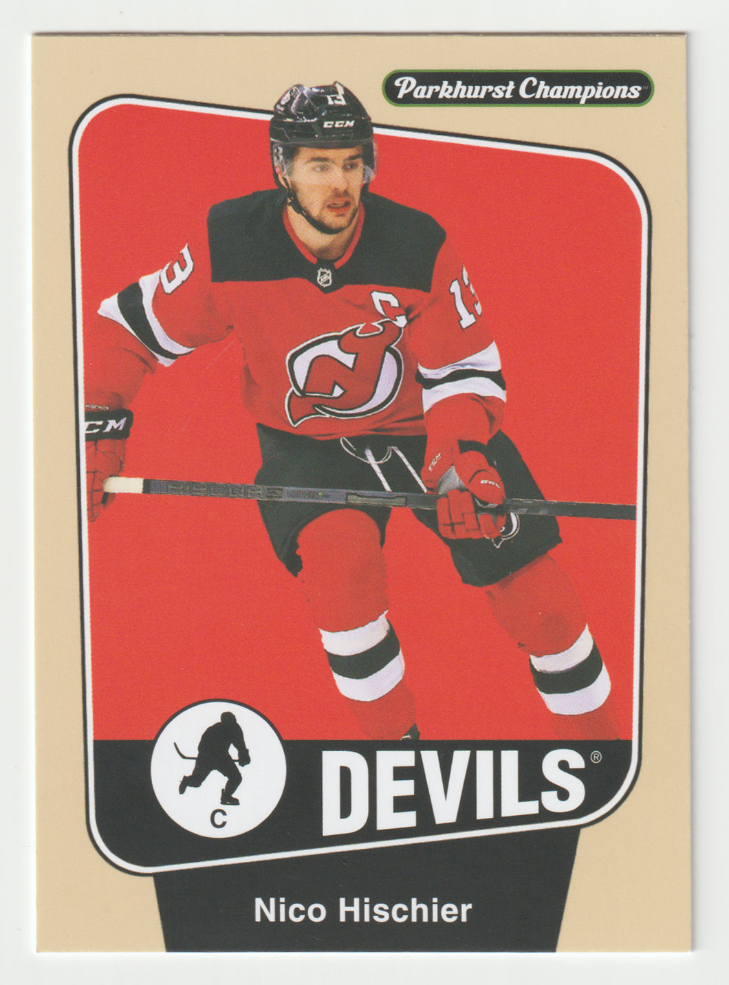 Nico Hischier - New Jersey Devils (NHL Hockey Card) 2024-25 Parkhurst Champions # 162 Mint