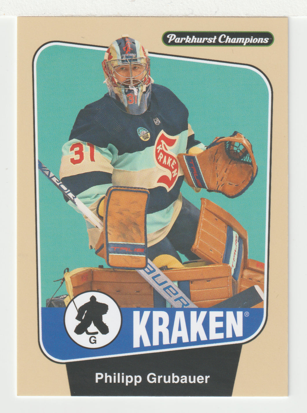 Philipp Grubauer - Seattle Kraken (NHL Hockey Card) 2024-25 Parkhurst Champions # 167 Mint