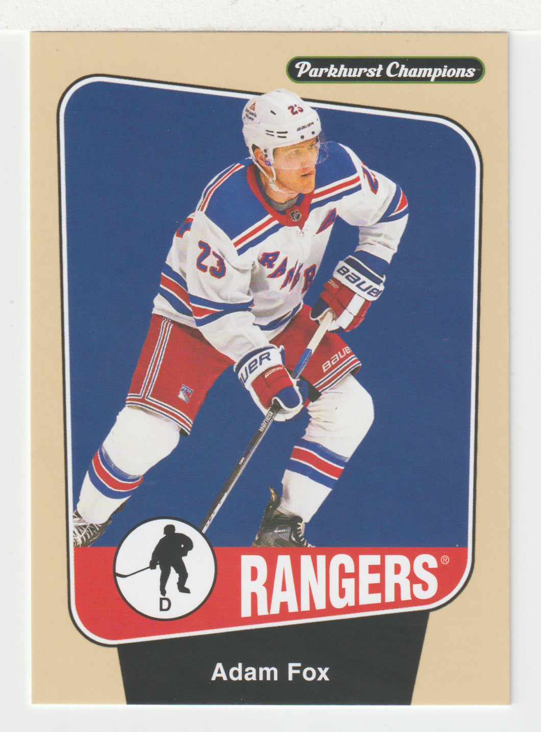 Adam Fox - New York Rangers (NHL Hockey Card) 2024-25 Parkhurst Champions # 185 Mint