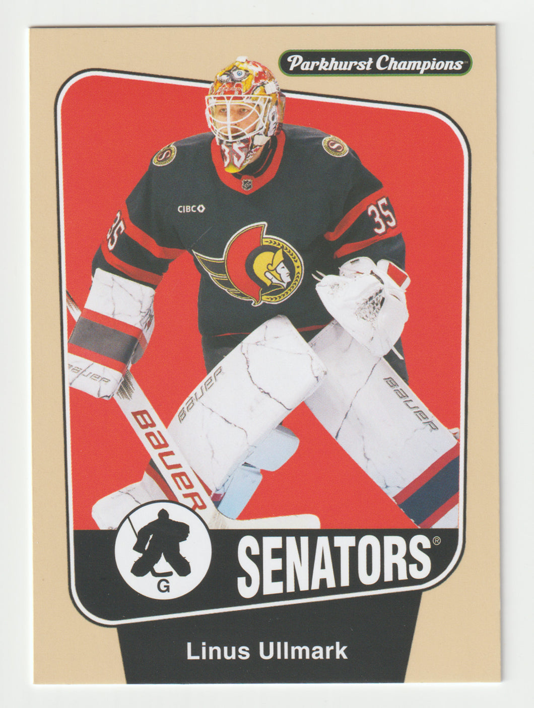 Linus Ullmark - Ottawa Senators (NHL Hockey Card) 2024-25 Parkhurst Champions # 186 Mint