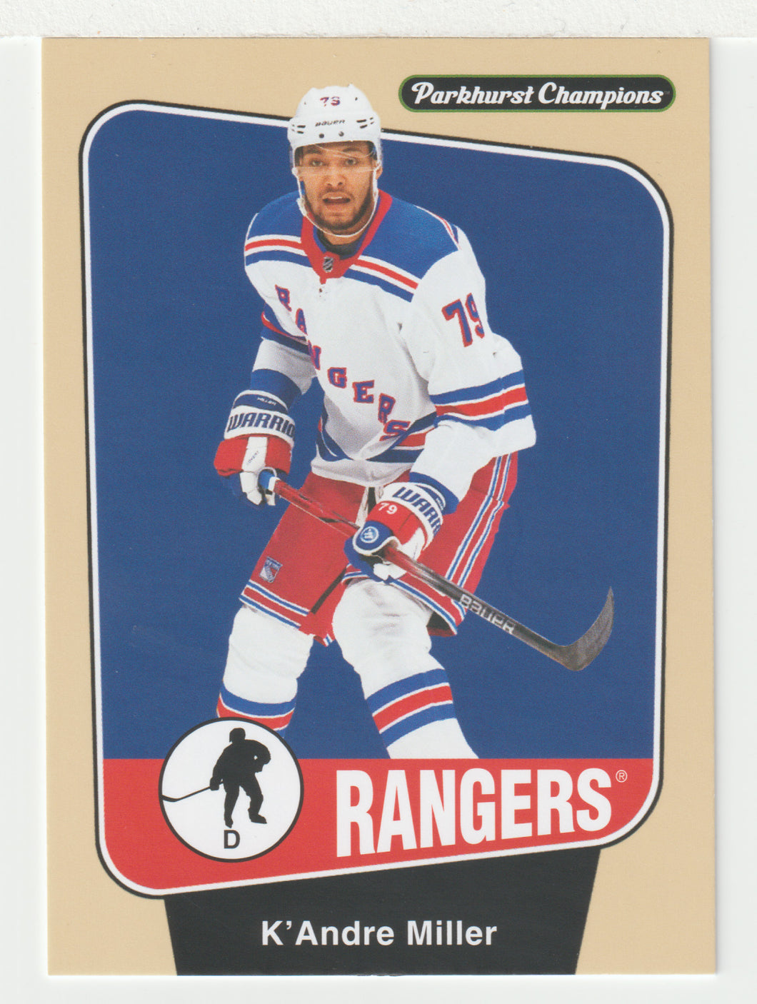 K'Andre Miller- New York Rangers (NHL Hockey Card) 2024-25 Parkhurst Champions # 189 Mint