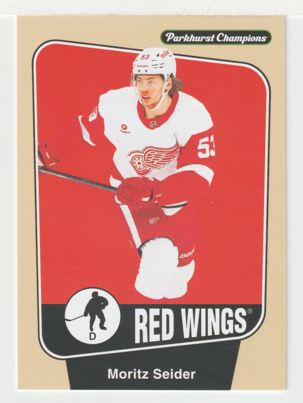 Moritz Seider - Detroit Red Wings (NHL Hockey Card) 2024-25 Parkhurst Champions # 195 Mint