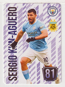 Sergio Aguero - Manchester FC (Soccer Trading Card) 2024-25 Grass Games # 80 Points - Mint