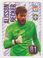 Alisson Becker - Liverpool FC (Soccer Trading Card) 2024-25 Grass Games # 81 Points - Mint