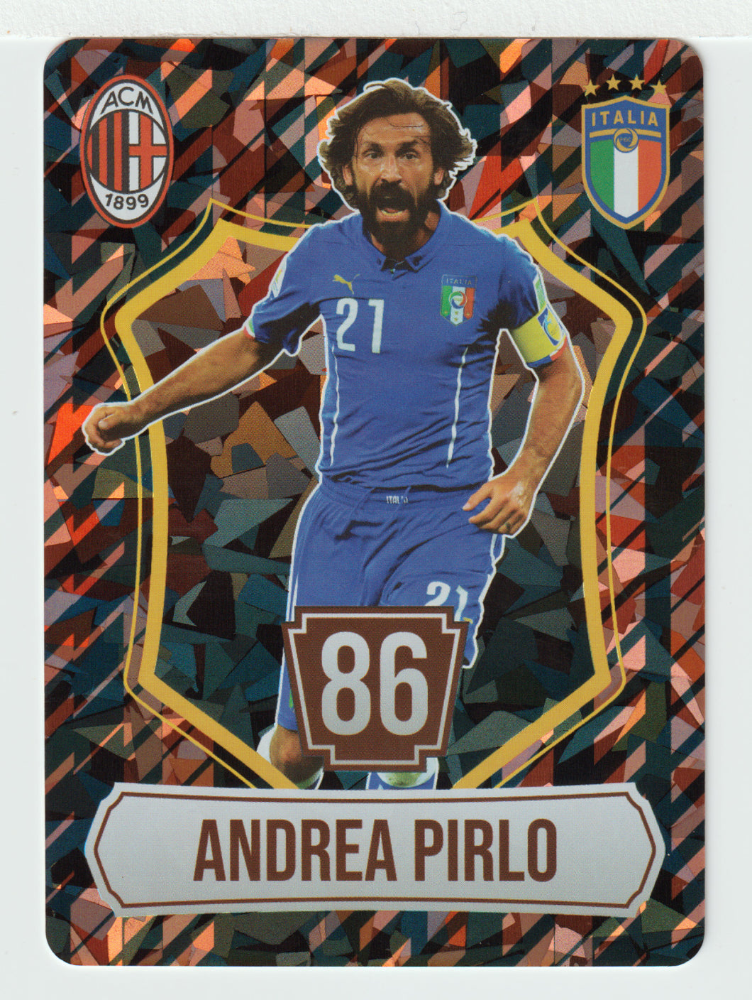 Andrea Pirlo - Juventus FC - Holo (Soccer Trading Card) 2024-25 Grass Games # 86 Points - Mint