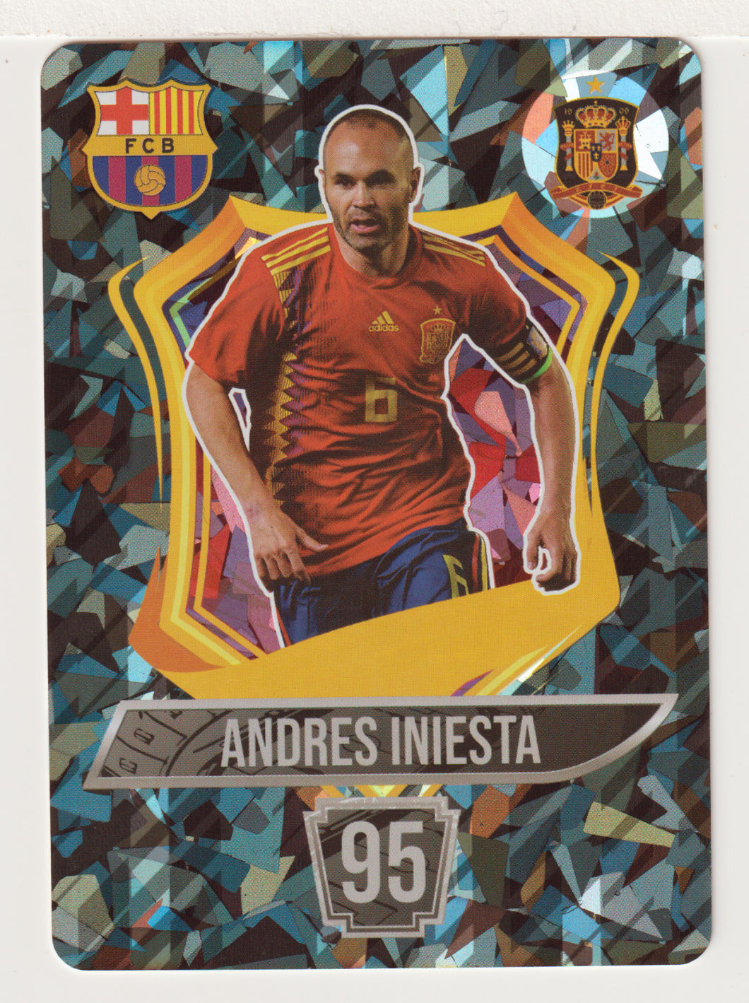 Andres Iniesta - Emirates Club - Holo (Soccer Trading Card) 2024-25 Grass Games # 95 Points - Mint