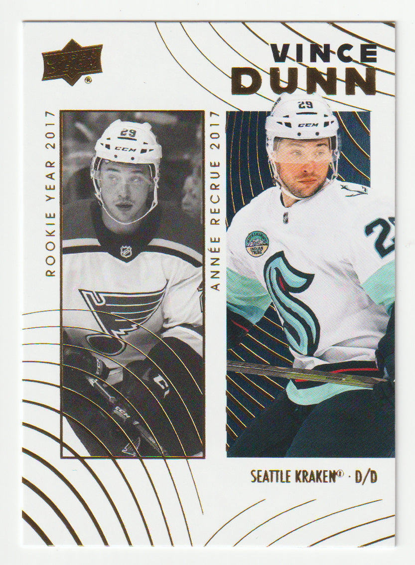 Vince Dunn - St. Louis Blues - Seattle Kraken (NHL Hockey Card) 2024-25 Upper Deck Tim Hortons Retrospective Rookies # 12 Mint
