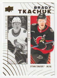 Brady Tkachuk - Ottawa Senators (NHL Hockey Card) 2024-25 Upper Deck Tim Hortons Retrospective Rookies # 13 Mint