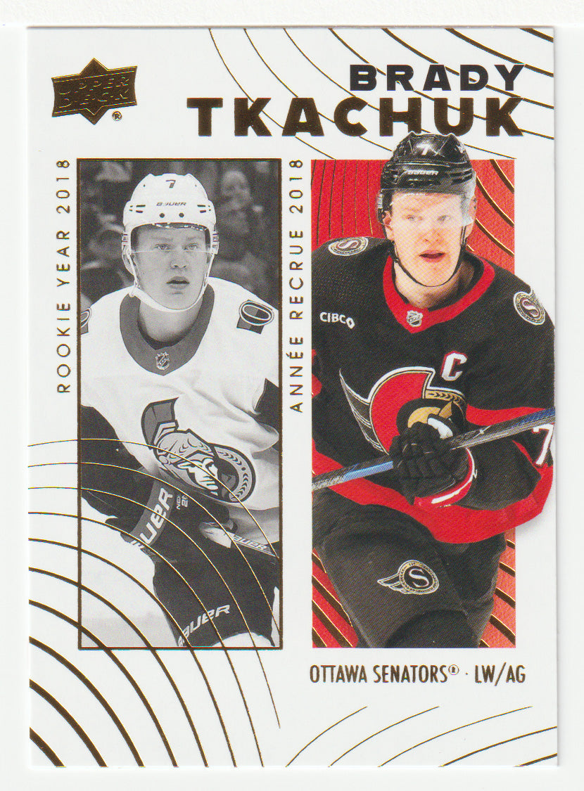 Brady Tkachuk - Ottawa Senators (NHL Hockey Card) 2024-25 Upper Deck Tim Hortons Retrospective Rookies # 13 Mint