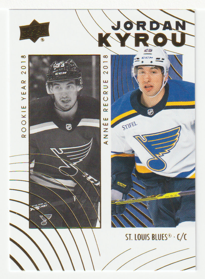 Jordan Kyrou - St. Louis Blues (NHL Hockey Card) 2024-25 Upper Deck Tim Hortons Retrospective Rookies # 33 Mint