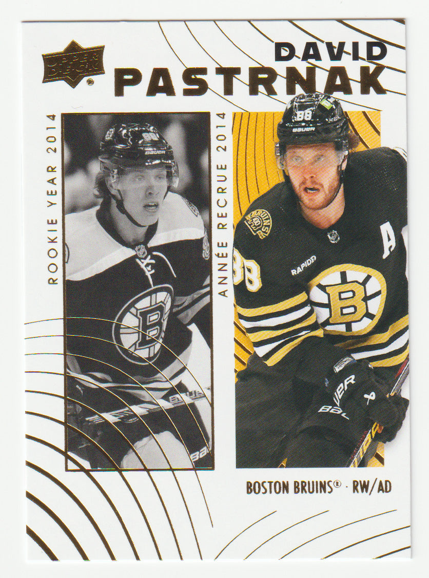 David Pastrnak - Boston Bruins (NHL Hockey Card) 2024-25 Upper Deck Tim Hortons Retrospective Rookies # 44 Mint