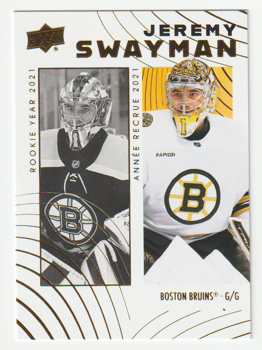 Jeremy Swayman - Boston Bruins (NHL Hockey Card) 2024-25 Upper Deck Tim Hortons Retrospective Rookies # 46 Mint