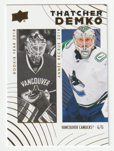 Thatcher Demko - Vancouver Canucks (NHL Hockey Card) 2024-25 Upper Deck Tim Hortons Retrospective Rookies # 63 Mint
