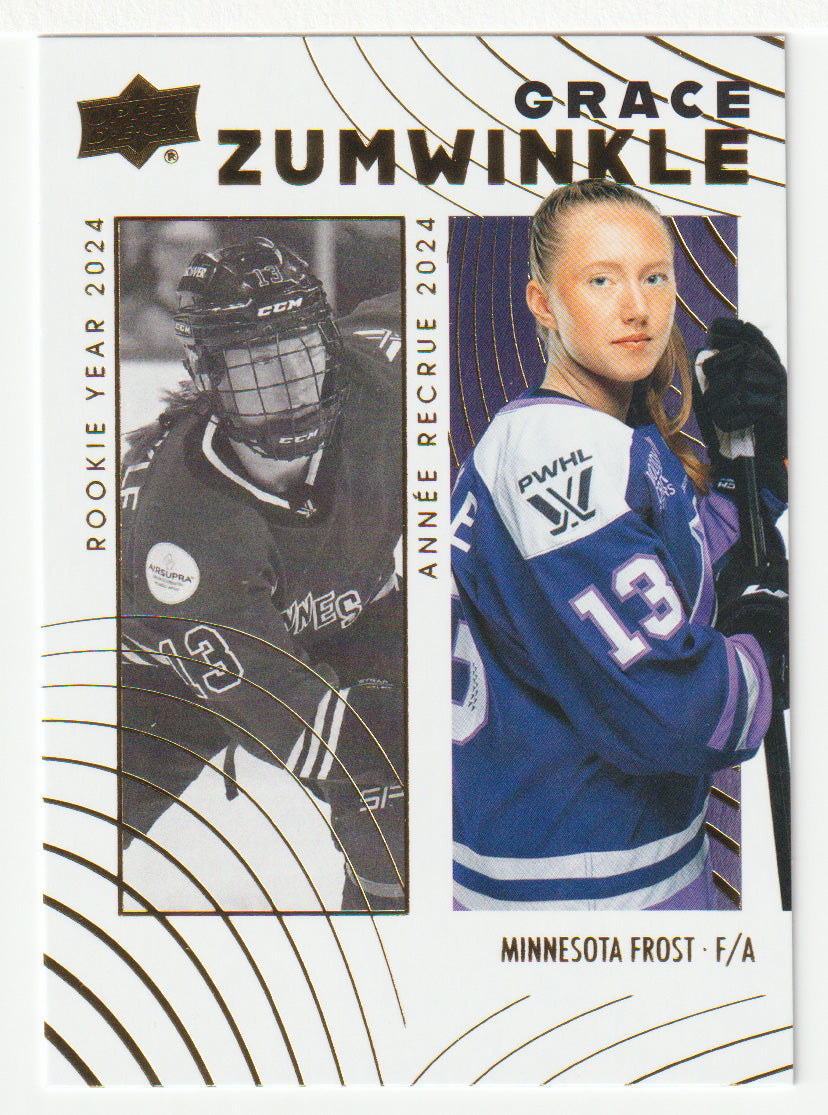 Grace Zumwinkle - Minnesota Frost (PWHL Hockey Card) 2024-25 Upper Deck Tim Hortons Retrospective Rookies # 87 Mint