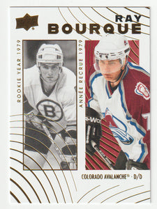 Ray Bourque - Boston Bruins - Colorado Avalanche (NHL Hockey Card) 2024-25 Upper Deck Tim Hortons Retrospective Rookies # 99 Mint