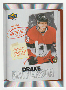 Drake Batherson - Ottawa Senators - In the Books (NHL Hockey Card) 2024-25 Upper Deck Tim Hortons Retrospective Rookies # ITB-9 Mint