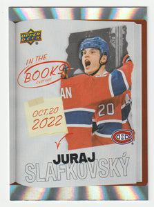 Juraj Slafkovsky - Montreal Canadiens - In the Books (NHL Hockey Card) 2024-25 Upper Deck Tim Hortons Retrospective Rookies # ITB-10 Mint