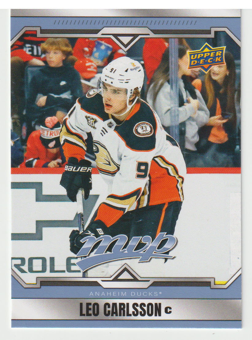 Leo Carlsson - Anaheim Ducks (NHL Hockey Card) 2024-25 Upper Deck MVP # 91 Mint