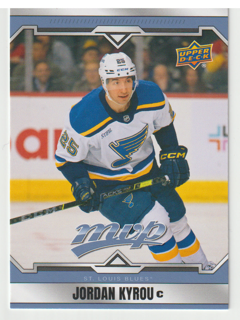 Jordan Kyrou - St. Louis Blues (NHL Hockey Card) 2024-25 Upper Deck MVP # 109 Mint