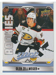 Olen Zellweger RC - SP - Anaheim Ducks (NHL Hockey Card) 2024-25 Upper Deck MVP # 221 Mint