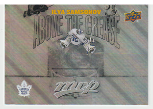 Ilya Samsonov - Toronto Maple Leafs - Above the Crease (NHL Hockey Card) 2024-25 Upper Deck MVP # AC-6 Mint