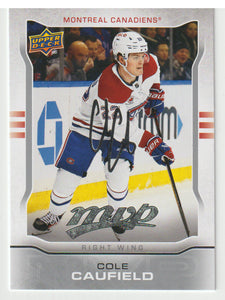 Cole Caufield - Montreal Canadiens - 10th Anniversary Silver Script (NHL Hockey Card) 2024-25 Upper Deck MVP # MR-22 Mint