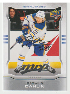 Rasmus Dahlin - Buffalo Sabres - 10th Anniversary Silver Script (NHL Hockey Card) 2024-25 Upper Deck MVP # MR-26 Mint