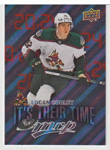 Logan Cooley - Arizona Coyotes - It's Their Time (NHL Hockey Card) 2024-25 Upper Deck MVP # IT-13 Mint