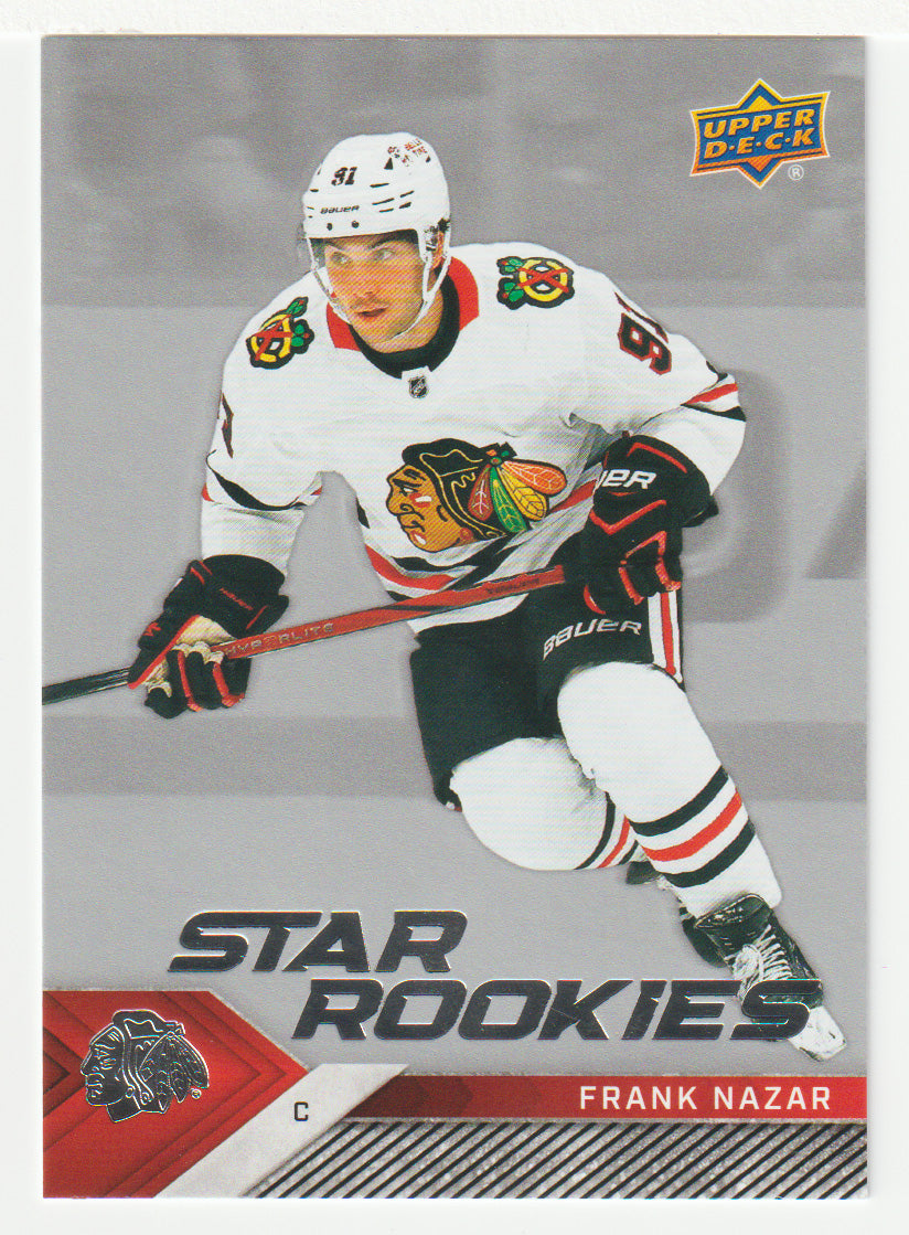 Frank Nazar RC - Chicago Blackhawks (NHL Hockey Card) 2024-25 Upper Deck Star Rookies # 3 Mint
