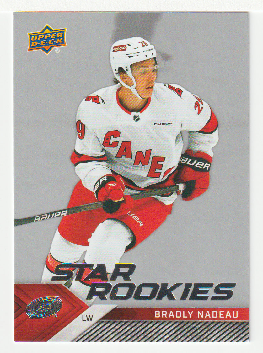 Bradly Nadeau RC - Carolina Hurricanes (NHL Hockey Card) 2024-25 Upper Deck Star Rookies # 4 Mint