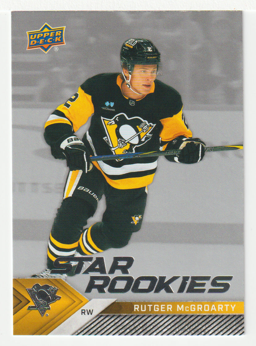 Rutger McGroarty RC - Pittsburgh Penguins (NHL Hockey Card) 2024-25 Upper Deck Star Rookies # 18 Mint