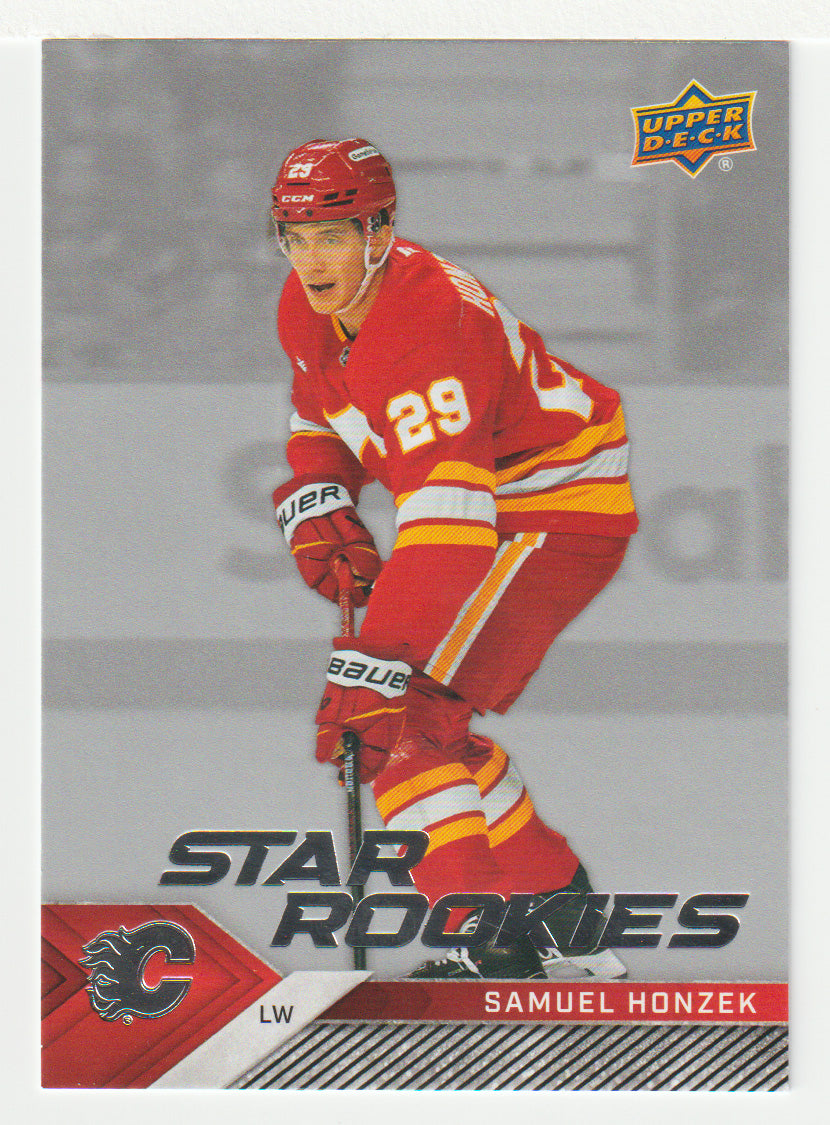 Samuel Honzek RC - Calgary Flames (NHL Hockey Card) 2024-25 Upper Deck Star Rookies # 23 Mint