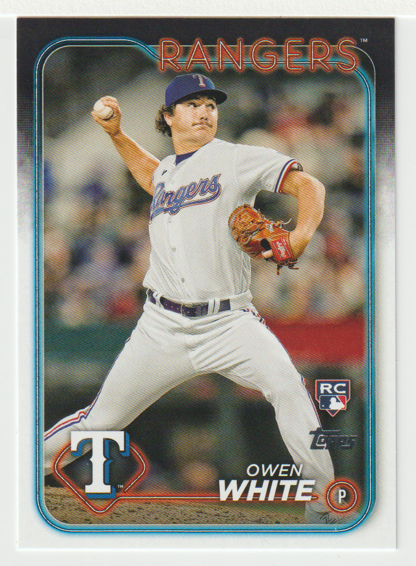 Owen White RC - Texas Rangers (MLB Baseball Card) 2024 Topps # 5 Mint
