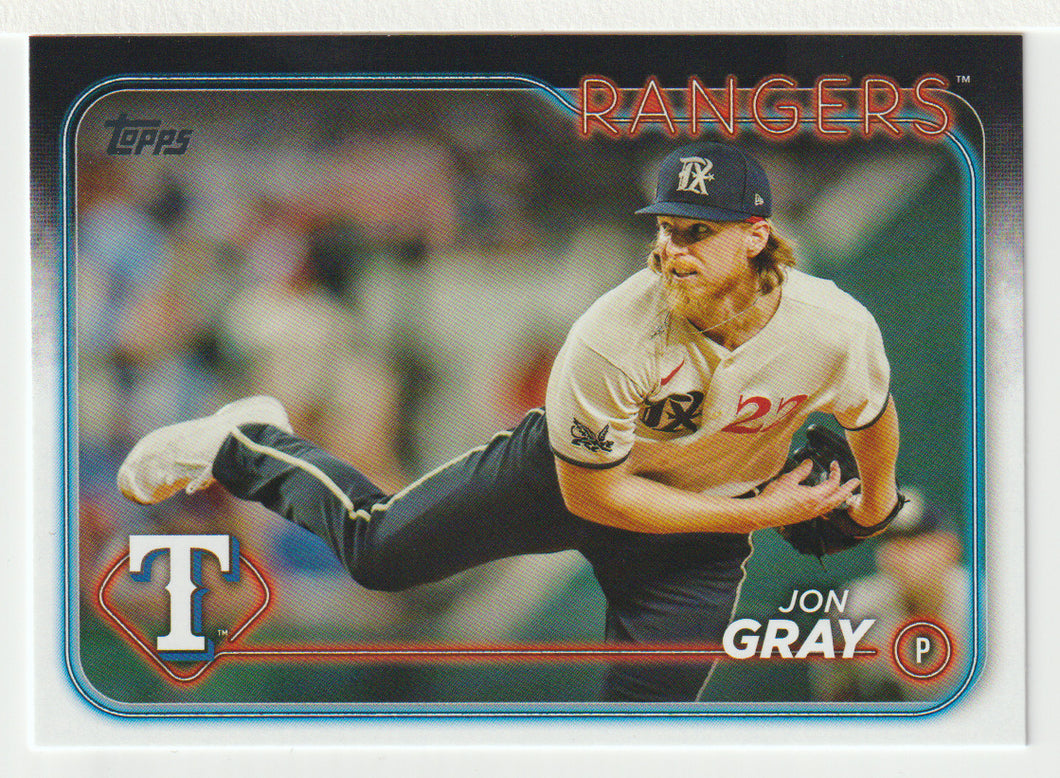 Jon Gray - Texas Rangers (MLB Baseball Card) 2024 Topps # 16 Mint
