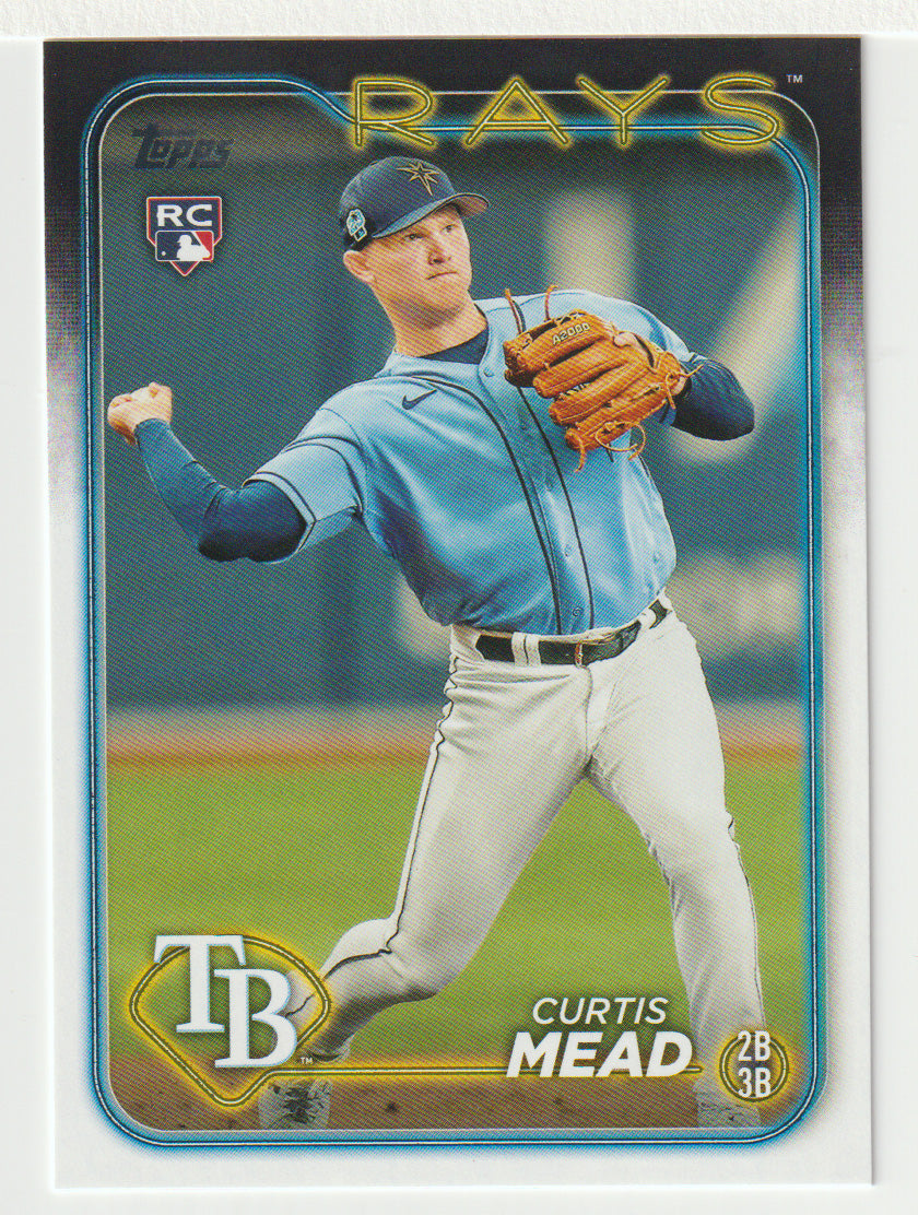 Curtis Mead RC - Tampa Bay Rays (MLB Baseball Card) 2024 Topps # 82 Mint